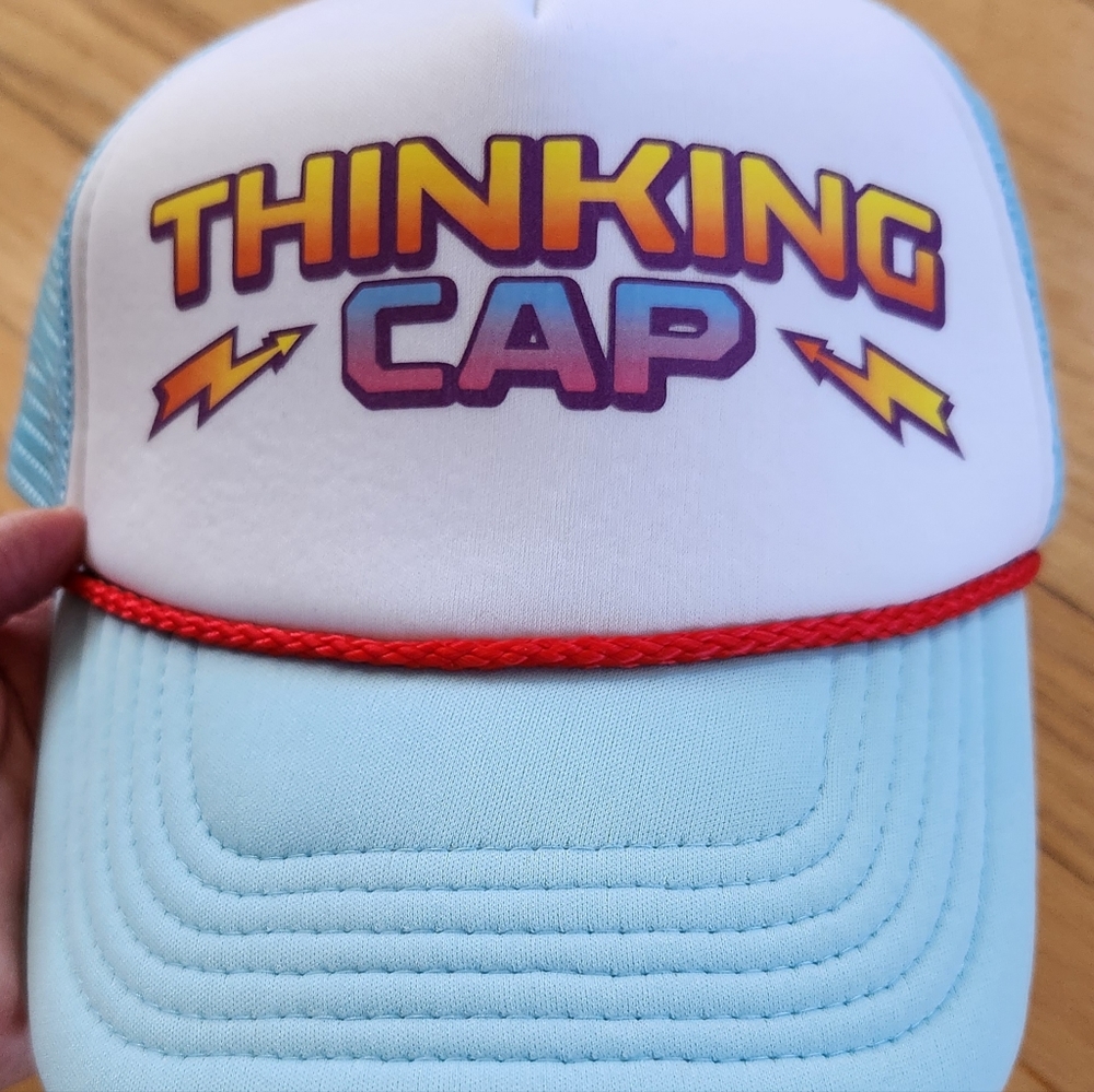 Stranger Things Dustin Henderson Trucker Hat Thinking Cap NWT Netflix Funko
